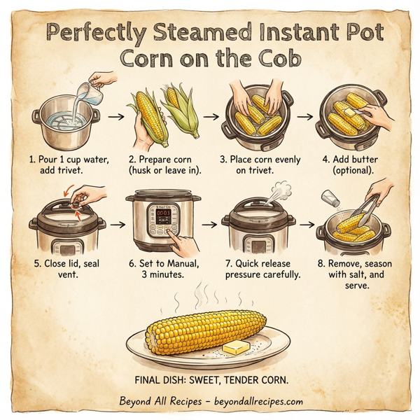 Perfectly Steamed Instant Pot Corn on the Cob instructions