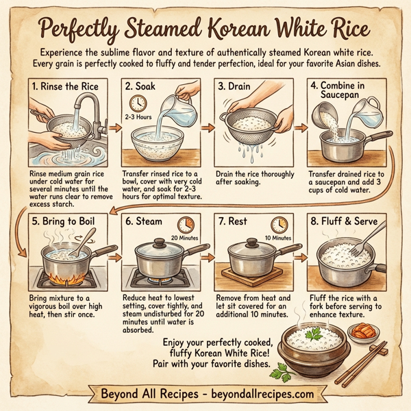 Perfectly Steamed Korean White Rice instructions