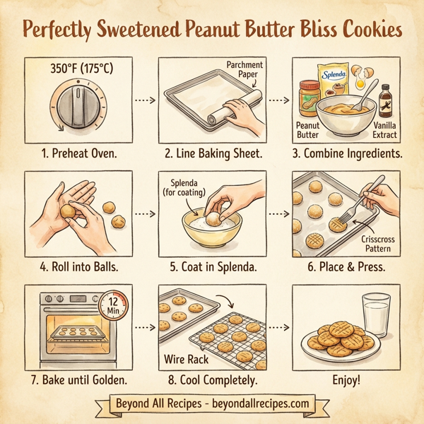 Perfectly Sweetened Peanut Butter Bliss Cookies instructions