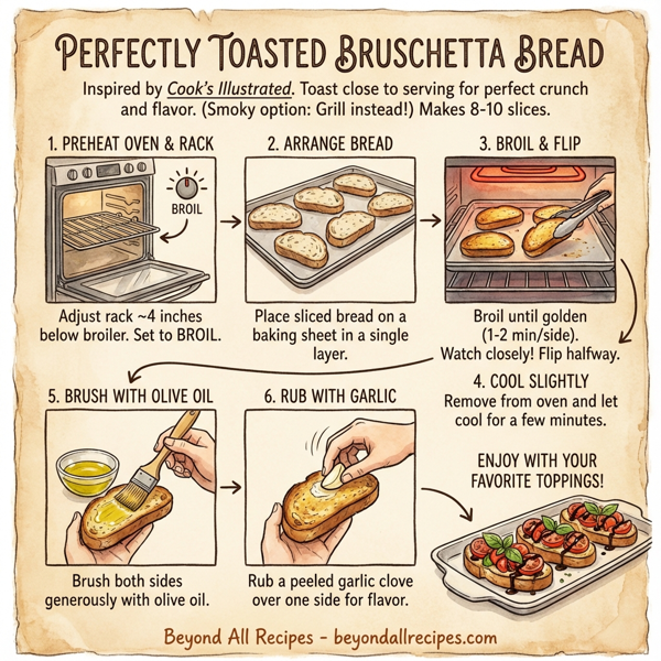 Perfectly Toasted Bruschetta Bread instructions