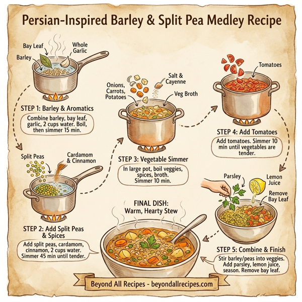Persian-Inspired Barley and Split Pea Medley instructions