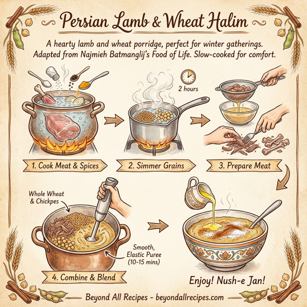 Persian Lamb & Wheat Halim instructions