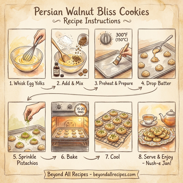 Persian Walnut Bliss Cookies instructions