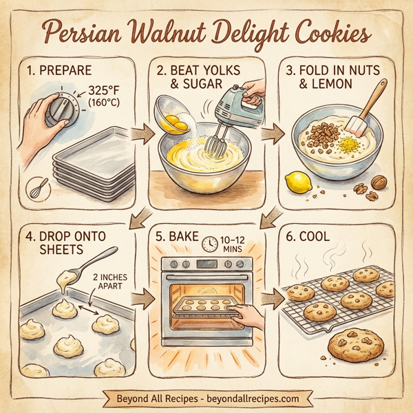 Persian Walnut Delight Cookies instructions