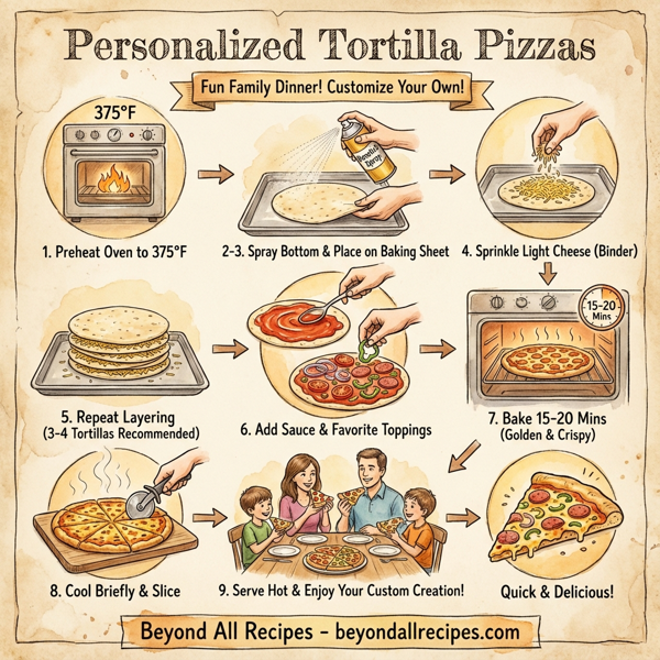 Personalized Tortilla Pizzas instructions