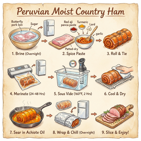 Peruvian Moist Country Ham instructions