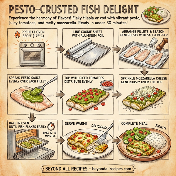 Pesto-Crusted Fish Delight instructions