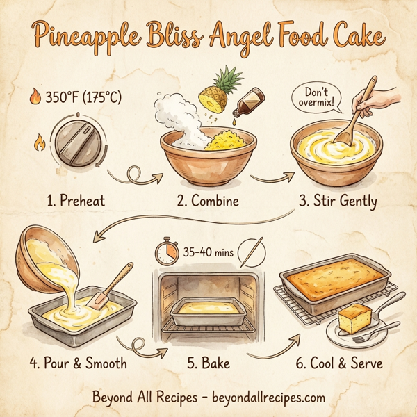 Pineapple Bliss Angel Food Cake instructions