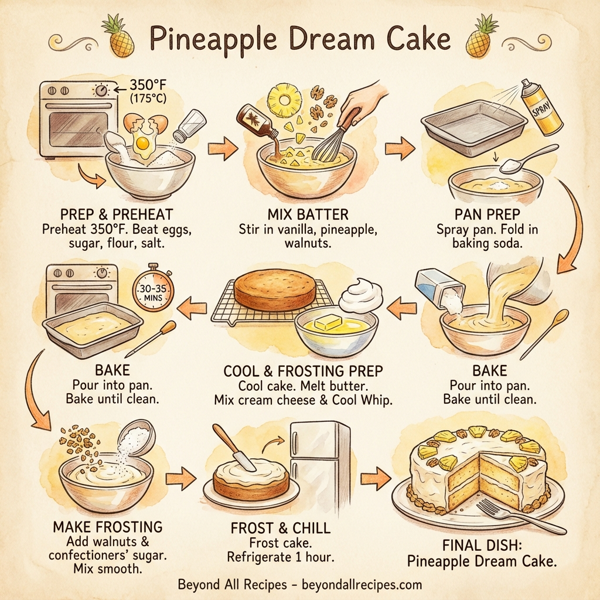 Pineapple Dream Cake instructions