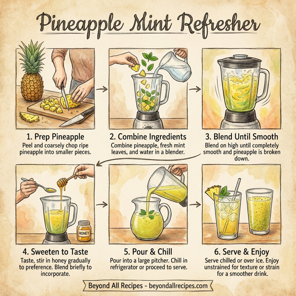 Pineapple Mint Refresher instructions