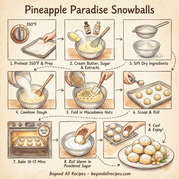 Pineapple Paradise Snowballs instructions