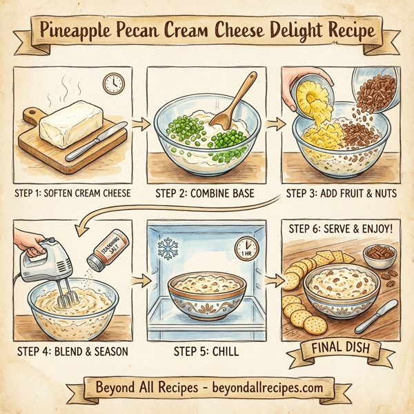 Pineapple Pecan Cream Cheese Delight instructions