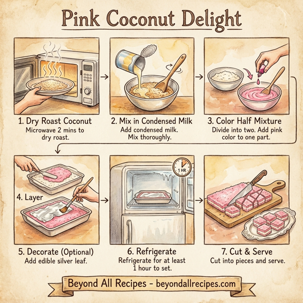 Pink Coconut Delight instructions