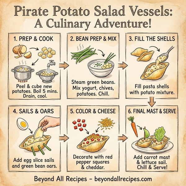 Pirate Potato Salad Vessels instructions