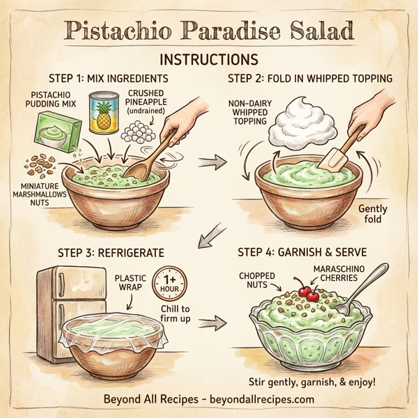 Pistachio Paradise Salad instructions