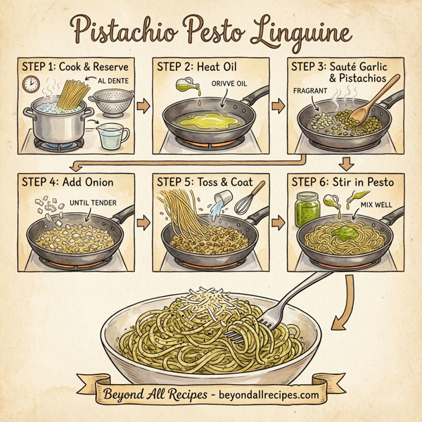 Pistachio Pesto Linguine instructions