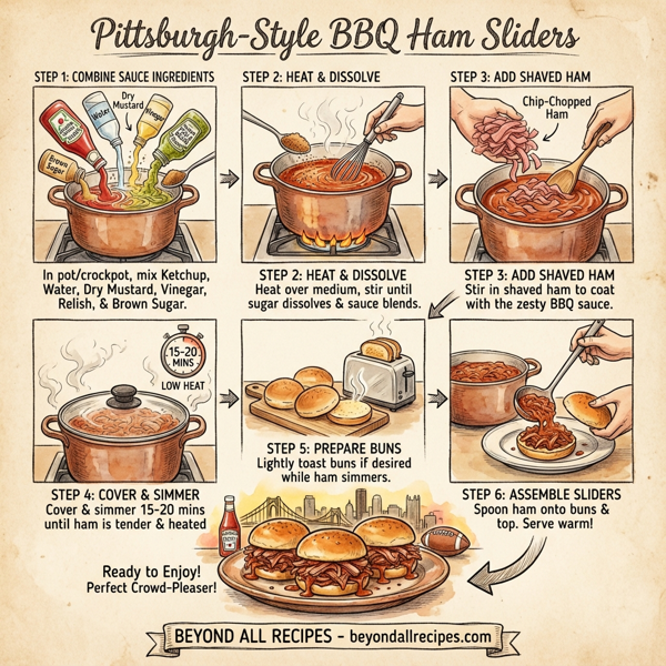 Pittsburgh-Style BBQ Ham Sliders instructions