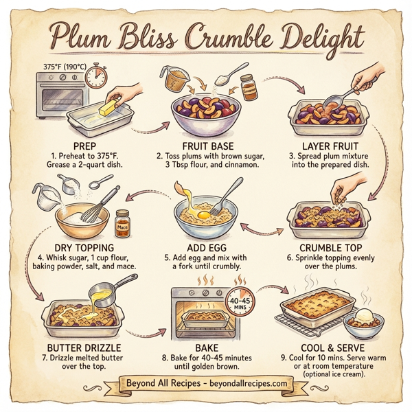 Plum Bliss Crumble Delight instructions