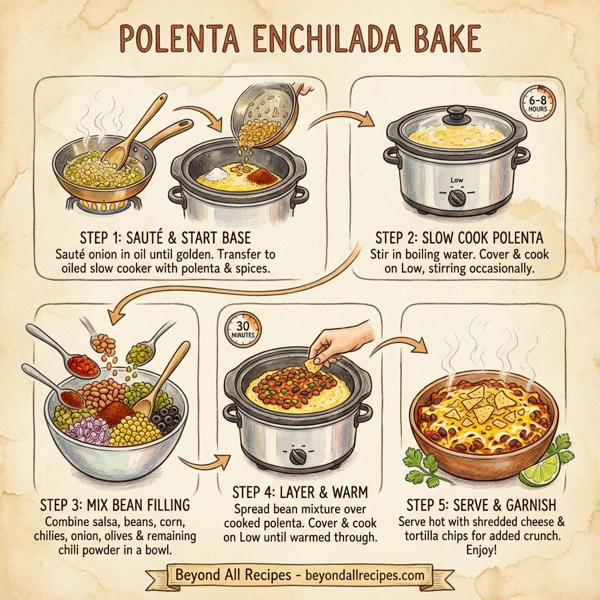 Polenta Enchilada Bake instructions