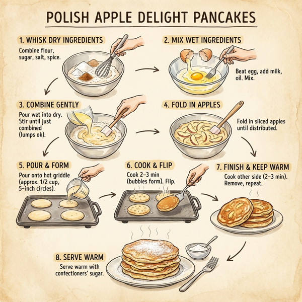 Polish Apple Delight Pancakes instructions