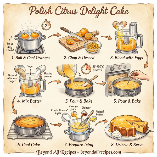 Polish Citrus Delight Cake instructions