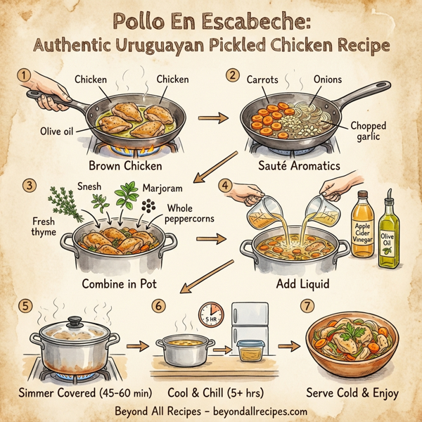Pollo En Escabeche: Authentic Uruguayan Pickled Chicken instructions