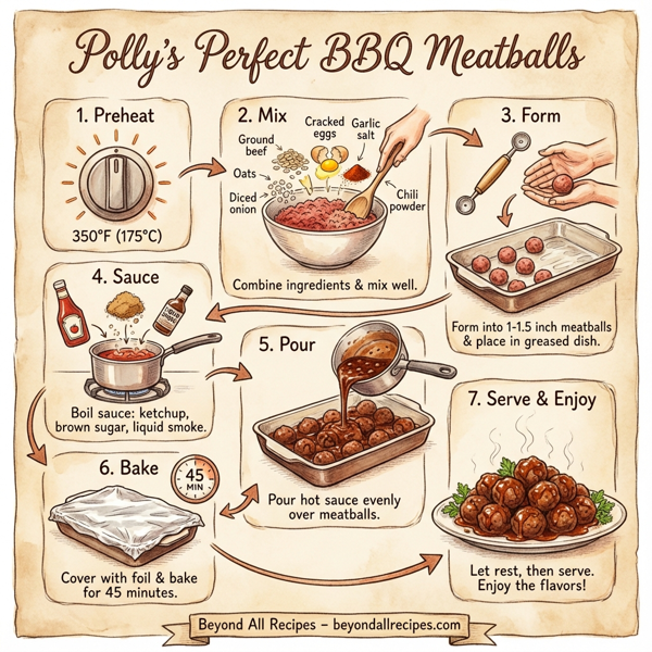 Polly's Perfect BBQ Meatballs instructions