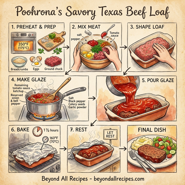 Poohrona's Savory Texas Beef Loaf instructions