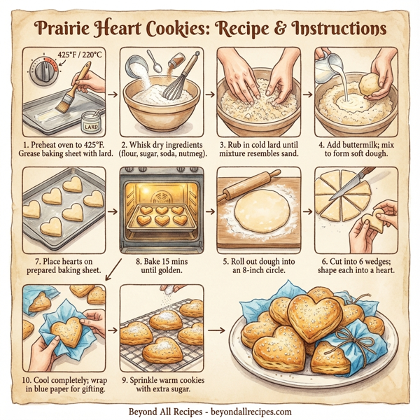 Prairie Heart Cookies instructions