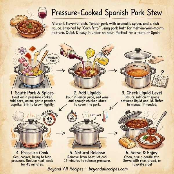 Pressure-Cooked Spanish Pork Stew instructions