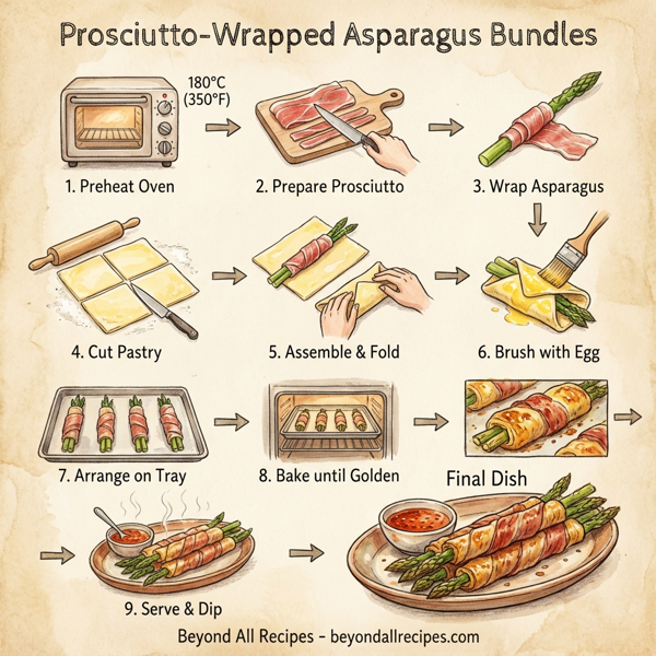 Prosciutto-Wrapped Asparagus Bundles instructions