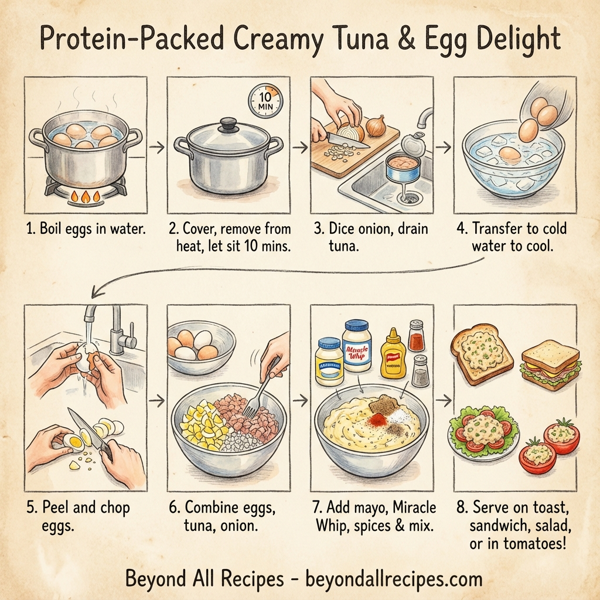 Protein-Packed Creamy Tuna & Egg Delight instructions