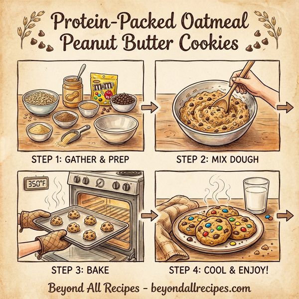 Protein-Packed Oatmeal Peanut Butter Cookies instructions
