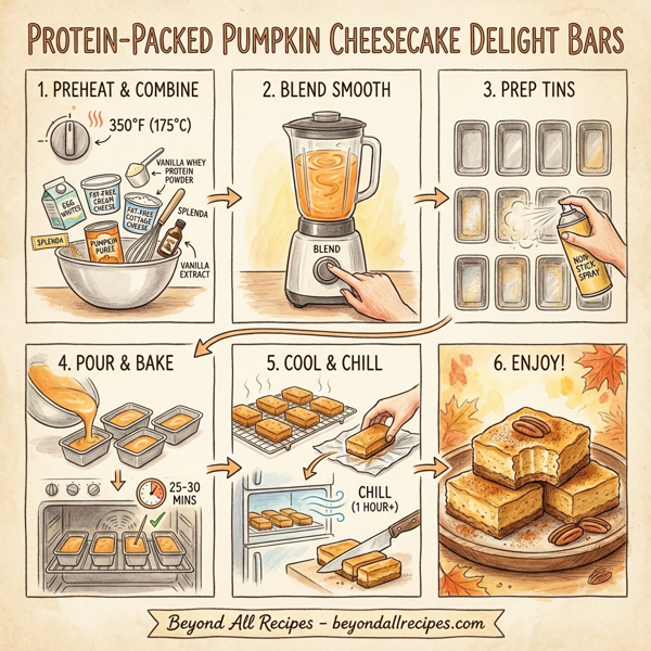 Protein-Packed Pumpkin Cheesecake Delight Bars instructions