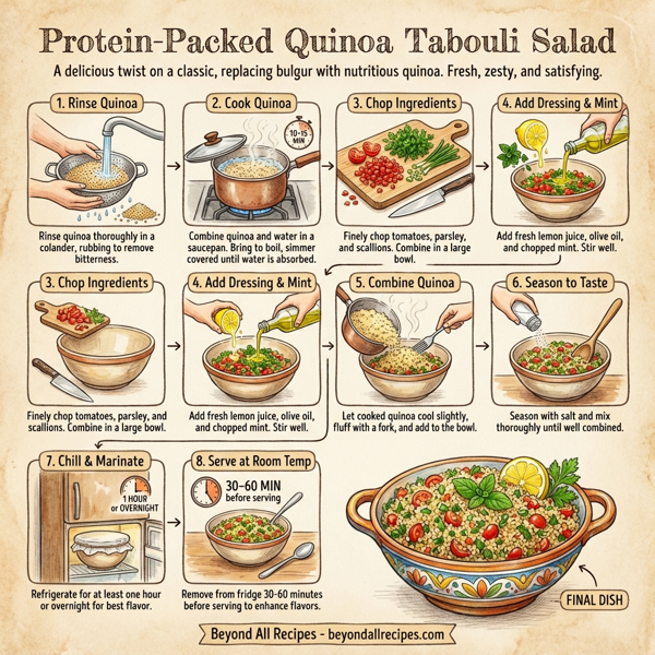 Protein-Packed Quinoa Tabouli Salad instructions