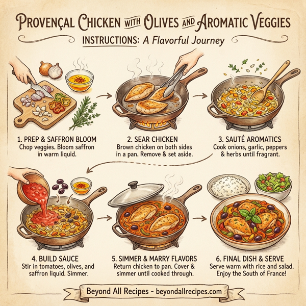 Provençal Chicken with Olives and Aromatic Veggies instructions