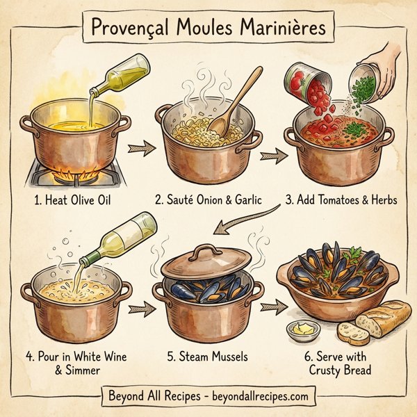 Provençal Moules Marinières instructions