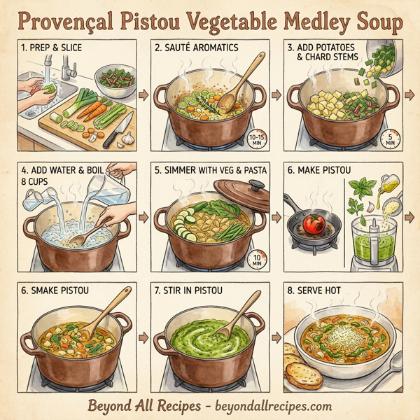 Provençal Pistou Vegetable Medley Soup instructions
