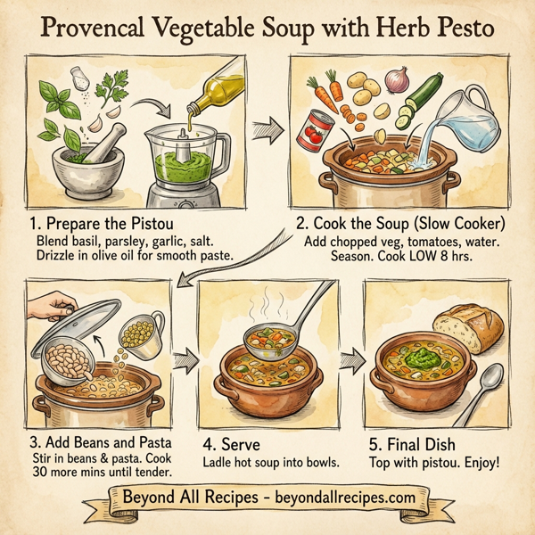 Provencal Vegetable Soup with Herb Pesto instructions