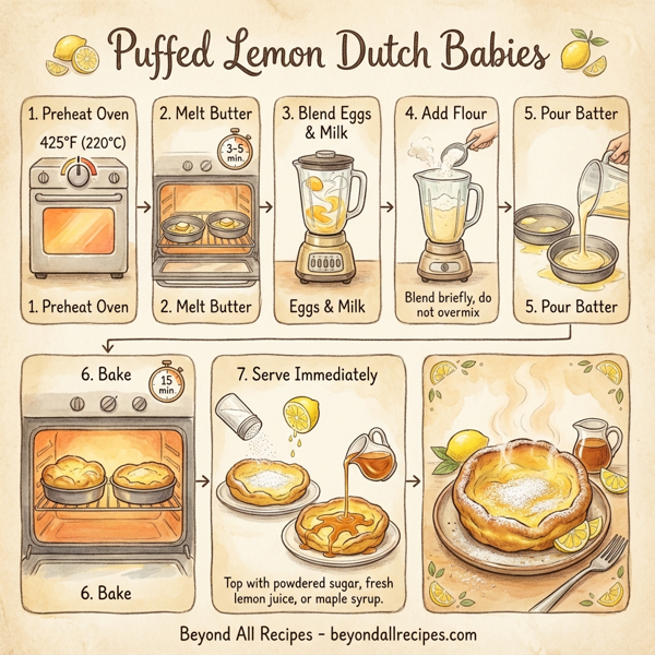 Puffed Lemon Dutch Babies instructions