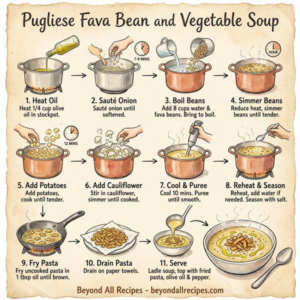 Pugliese Fava Bean and Vegetable Soup instructions