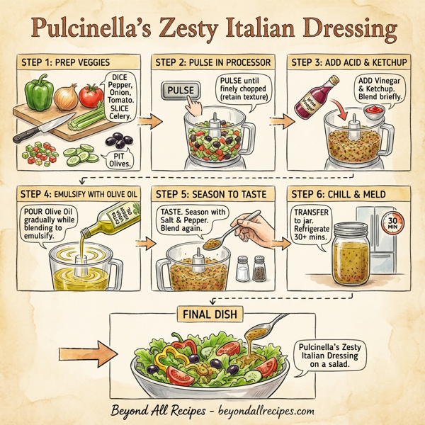 Pulcinella’s Zesty Italian Dressing instructions
