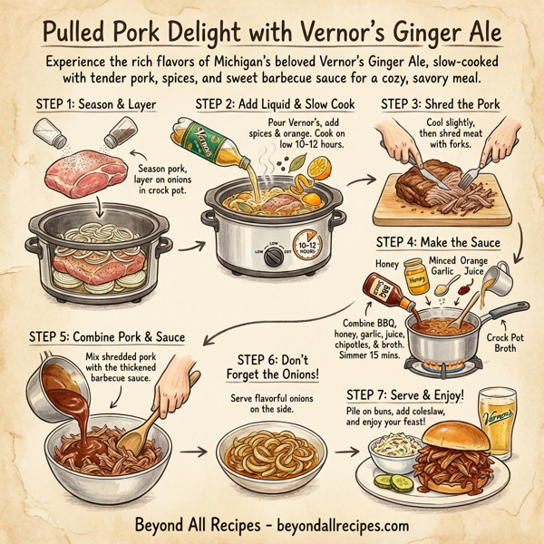 Pulled Pork Delight with Vernor's Ginger Ale instructions
