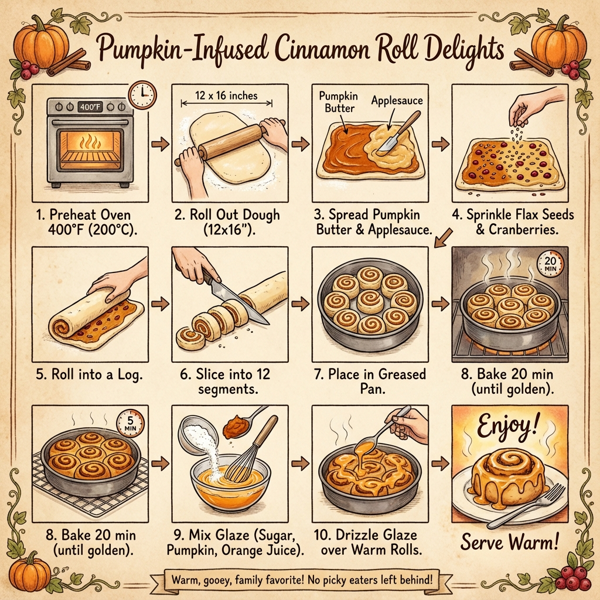 Pumpkin-Infused Cinnamon Roll Delights instructions