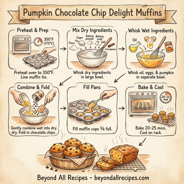 Pumpkin Chocolate Chip Delight Muffins instructions