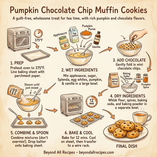 Pumpkin Chocolate Chip Muffin Cookies instructions