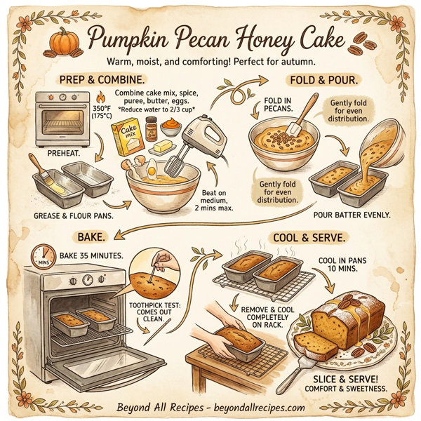 Pumpkin Pecan Honey Cake instructions