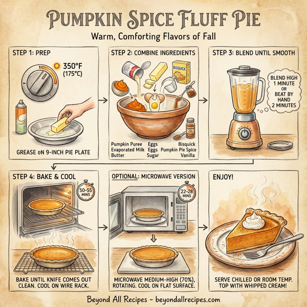 Pumpkin Spice Fluff Pie instructions