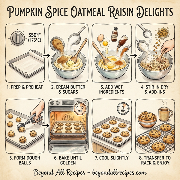 Pumpkin Spice Oatmeal Raisin Delights instructions