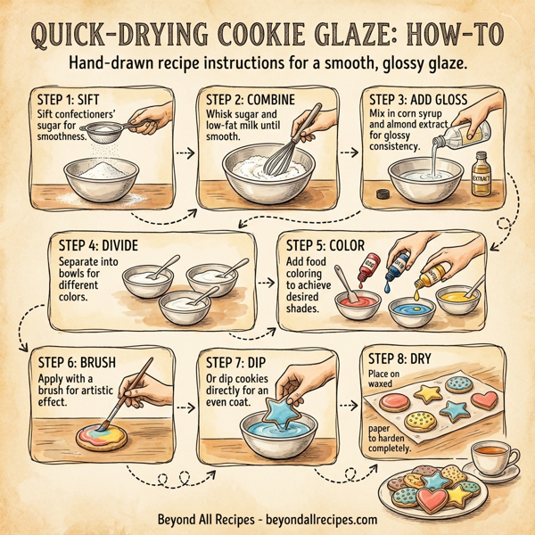 Quick-Drying Cookie Glaze instructions